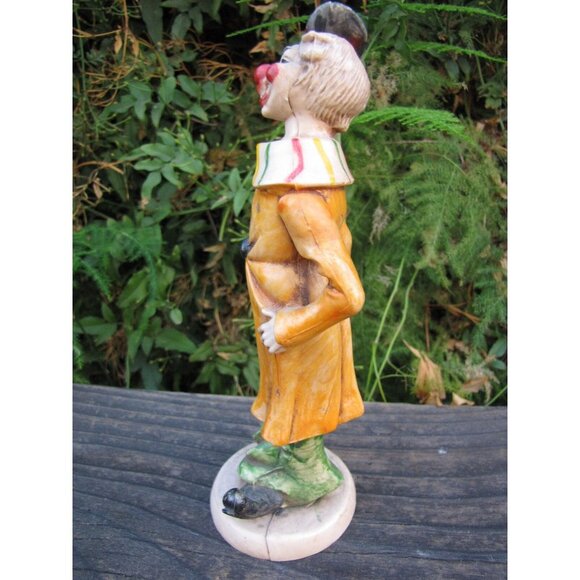 VTG Fontinini Italian Circus Clown Figurine Smiling Made in Italy Plastic 7.5" - Picture 14 of 15